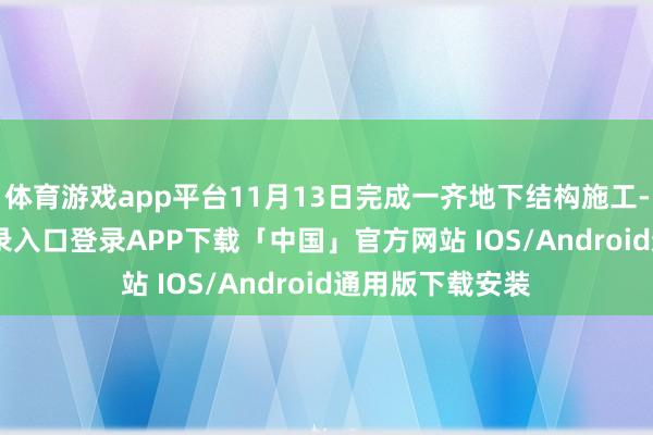 体育游戏app平台11月13日完成一齐地下结构施工-开云kaiyun登录入口登录APP下载「中国」官方网站 IOS/Android通用版下载安装