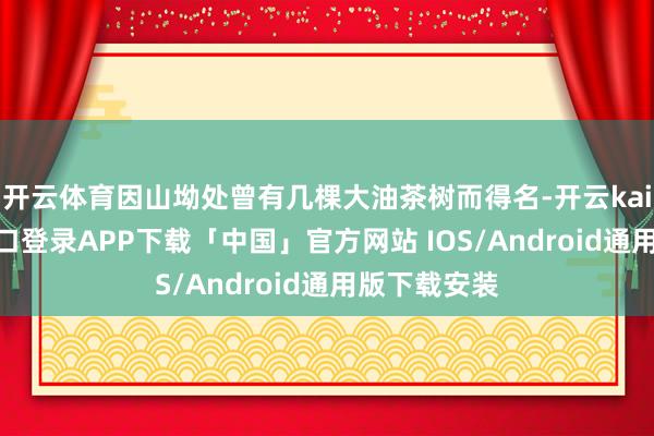 开云体育因山坳处曾有几棵大油茶树而得名-开云kaiyun登录入口登录APP下载「中国」官方网站 IOS/Android通用版下载安装